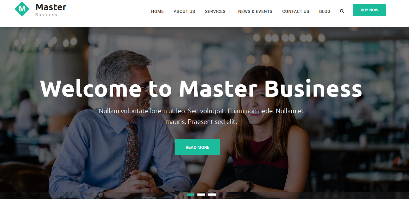 Master Business - Free WordPress Business Theme