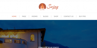 Swing Lite - Free Hotel and Resort WordPress Theme
