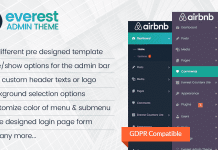 Everest Admin Theme – WordPress Backend Customizer Plugin