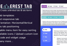 Everest Tab - Responsive WordPress Tab Plugin