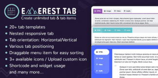 Everest Tab - Responsive WordPress Tab Plugin
