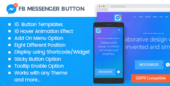 WP FB Messenger Button - Premium WordPress Messenger Button Plugin