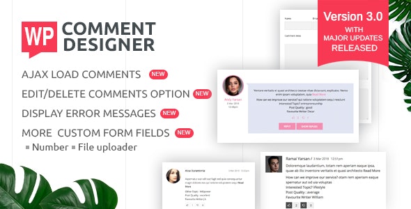 WordPress Plugin to Design and Customize Comments - WP Comment Designer