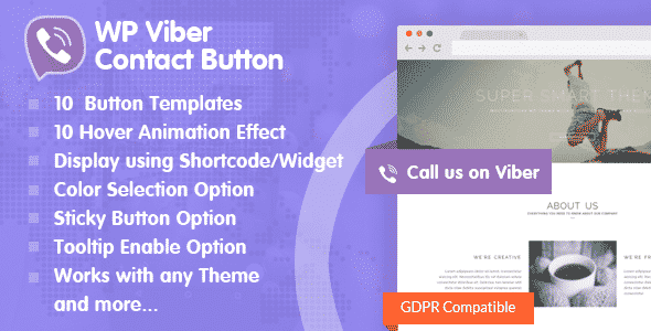 Best WordPress Viber Contact Button Plugin: WP Viber Contact Button