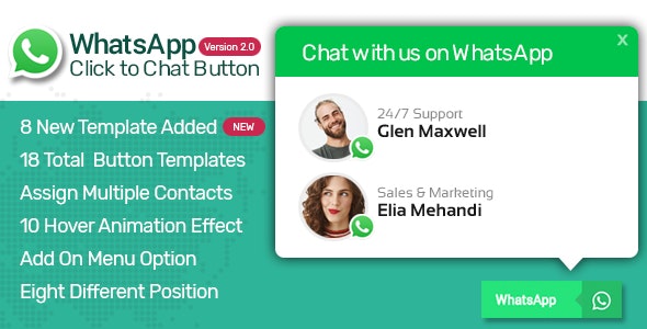WP WhatsApp Button – Premium WordPress WhatsApp Button Plugin