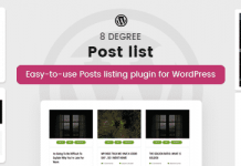 8Degree Posts List Lite - Free WordPress Post Listing Plugin