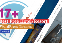 Best Free Hotel Resort WordPress Themes Latest