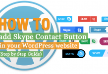 How to Add Skype Contact Button in your WordPress Website