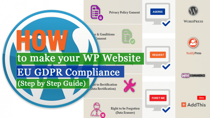 How to make your WordPress Website EU GDPR Compliance? (Step by Step Guide)