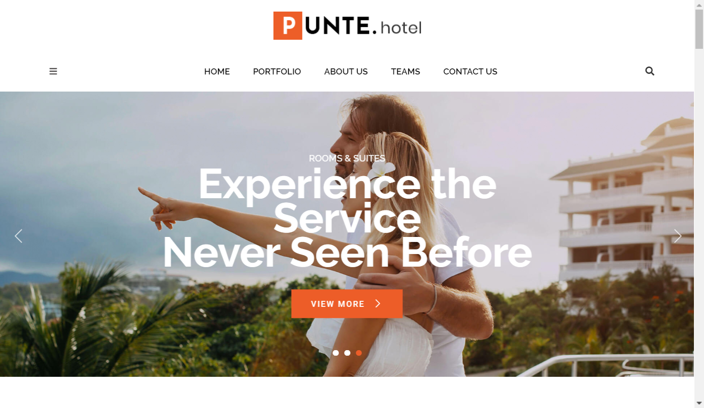 Punte - Free Hotel WordPress Theme