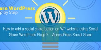 How to add a social share button on WP website using Social Share WordPress Plugin