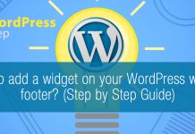 How to add a widget on your WordPress website footer