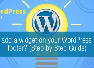 How to add a widget on your WordPress website footer