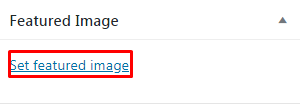 Adding Featured Image in WordPress.