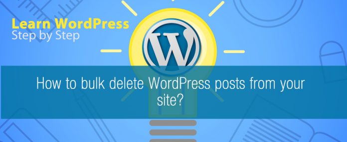 Bulk delete WordPress posts from your site