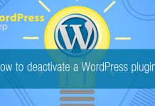 How to deactivate a WordPress plugin