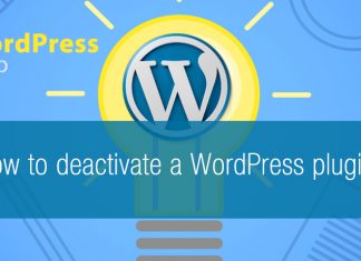 How to deactivate a WordPress plugin