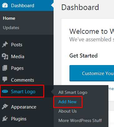 Showcase your logo in WordPress website.