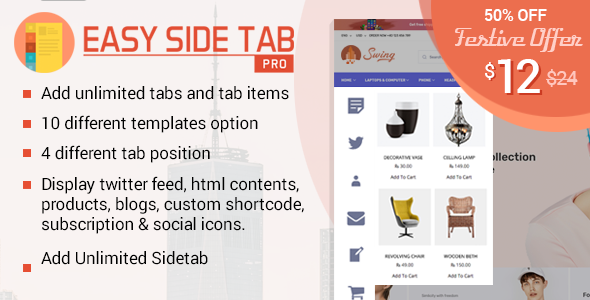 50% Off on Easy Side Tab Pro