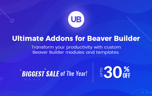 Ultimate Addons for Beaver Builder - Black Friday and Cyber Monday WordPress Deal 2018