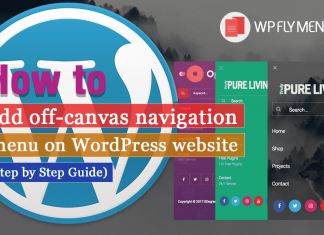 How to add Off-Canvas Navigation Menu on WordPress website? (Step By Step Guide)