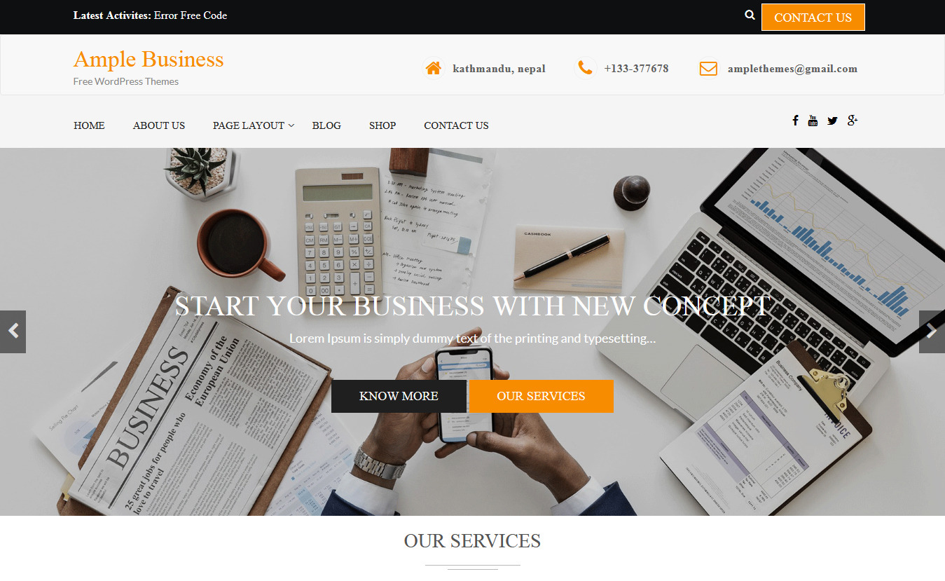 Ample Business - Free Consulting WordPress Theme