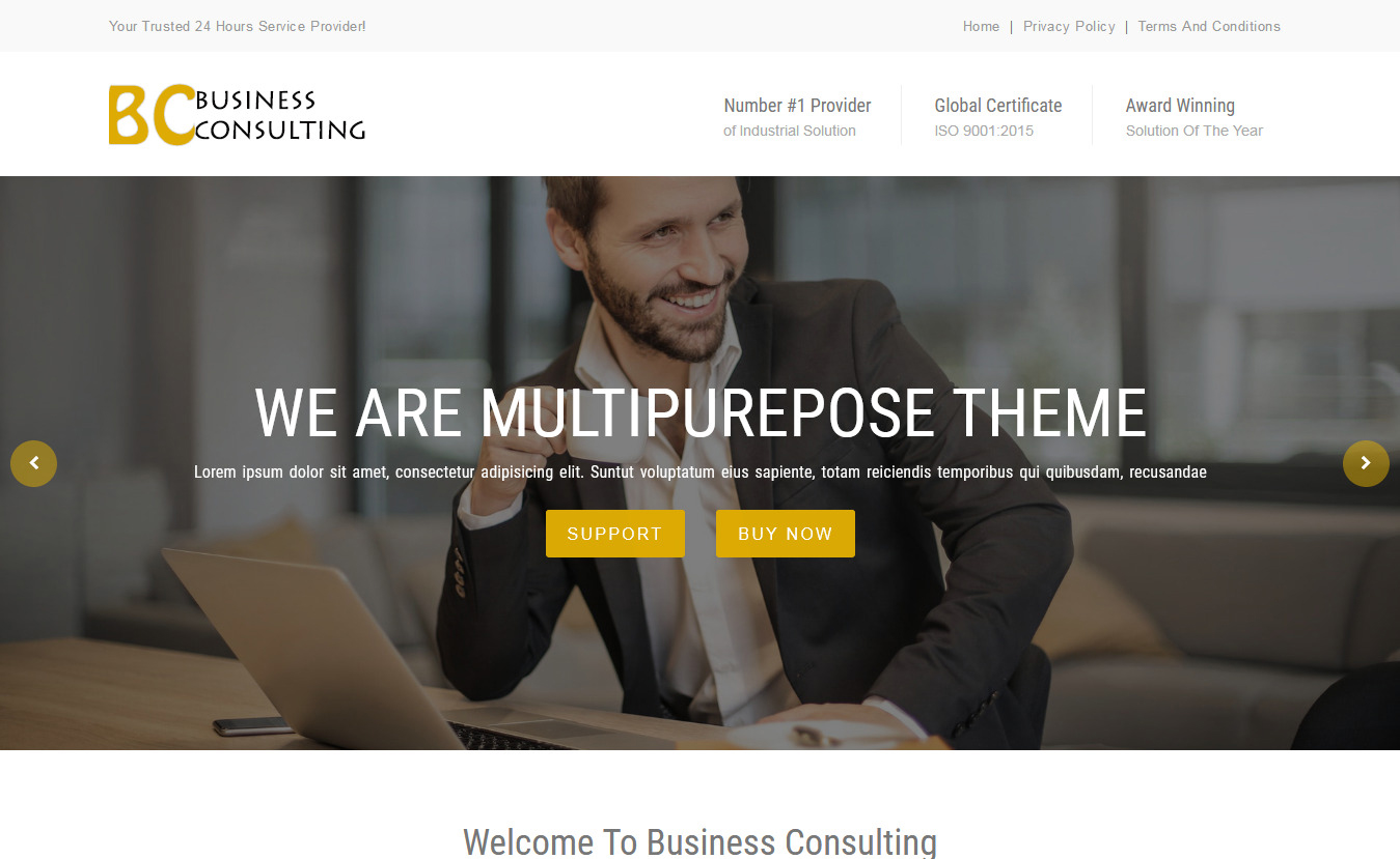 BC Business - Free Consulting WordPress Theme