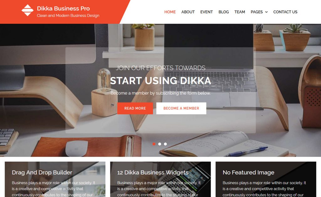 Dikka Business - Free Consulting WordPress Theme