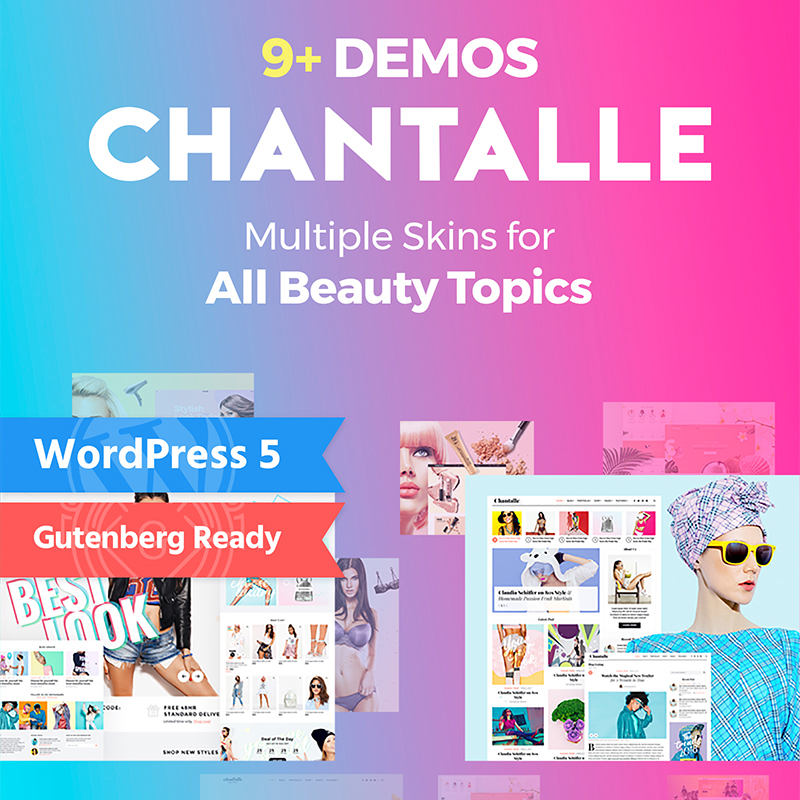 Chantalle - WordPress feminine blog theme