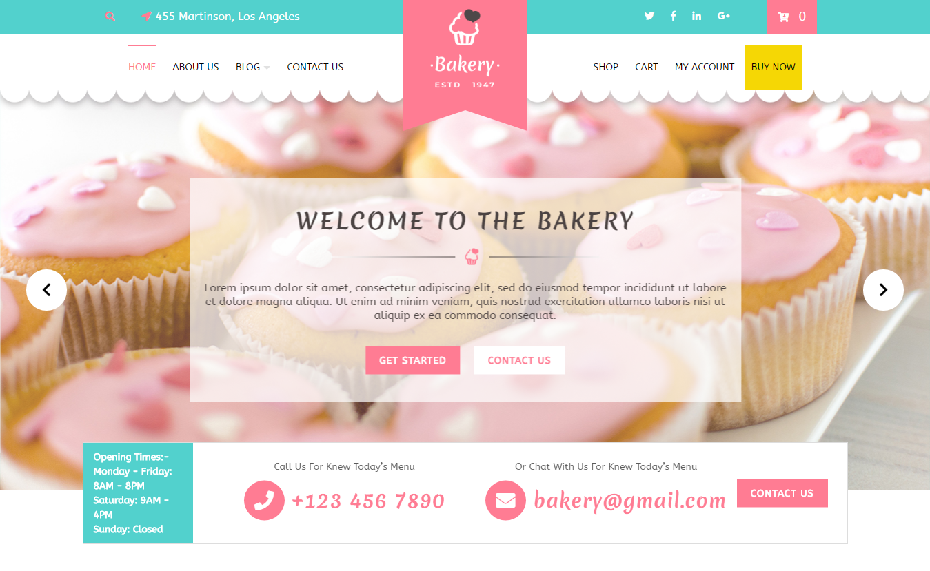 VW Bakery - Free Feminine WordPress Theme