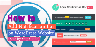 How to Add Notification Bar on WordPress Website? (Step by Step Guide)