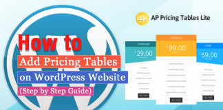 How to Add Pricing Tables on WordPress Website? (Step by Step Guide)