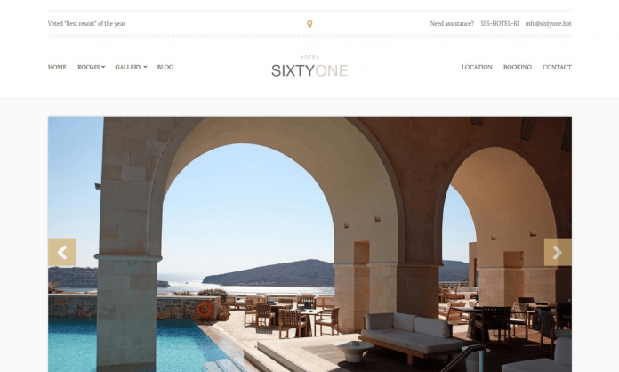 SixtyOne - Responsive WordPress Hotel/Resort Theme