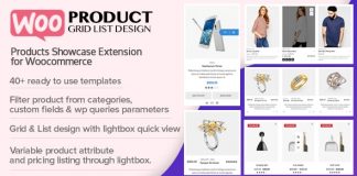WOO Product Grid/List Design - Responsive WordPress Product Showcase Extension for WooCommerce