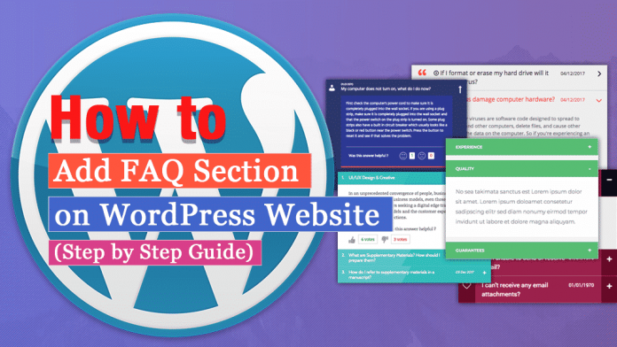 How to Add FAQ section on WordPress website? (Step by Step Guide)