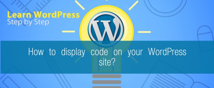 How to display code on your WordPress site