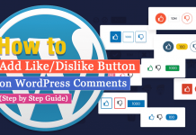 How to Add Like/Dislike Button on WordPress Comments? (Step by Step Guide)