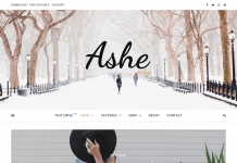 Ashes - Free WordPress Blog Theme