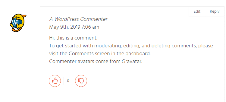 Everest Comment Rating Lite: Like/Dislike Buttons