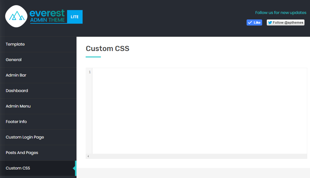 Everest Admin Theme: Custom CSS