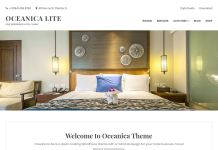 Oceanica Lite - Free Hotel WordPress Theme