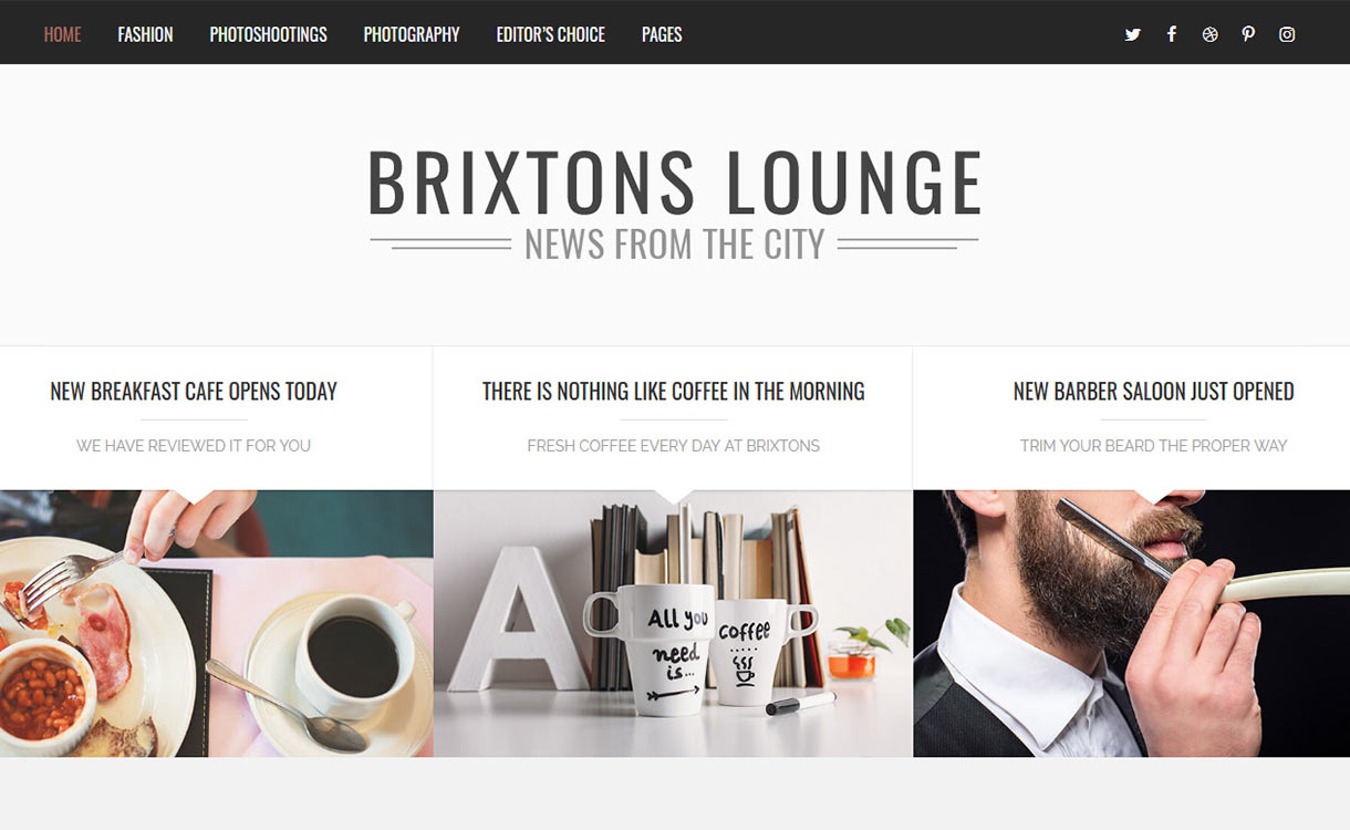Brixton Blog WordPress Theme