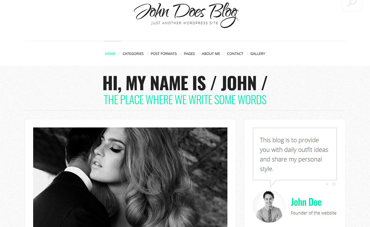 John Does Blog WordPress Theme