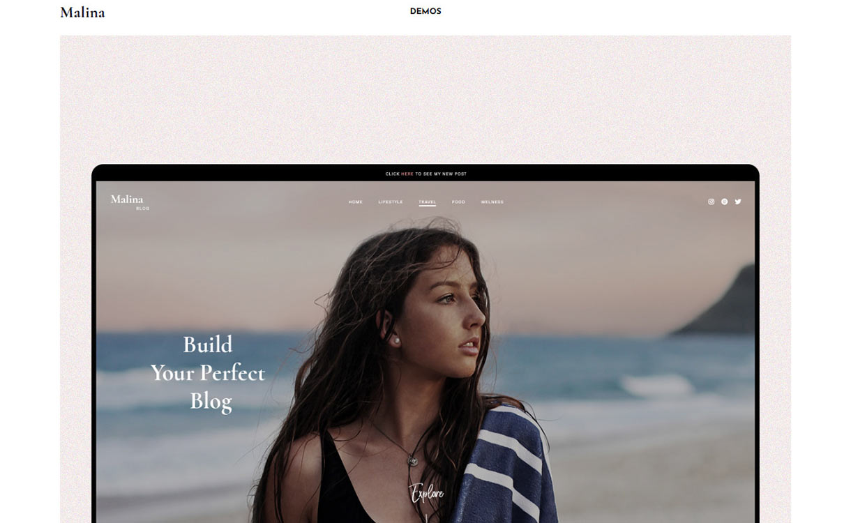 Malina Blog WordPress Theme