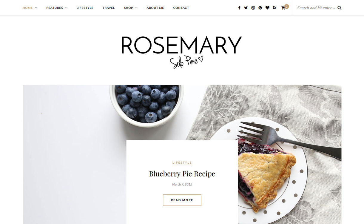 Rosemary Blog WordPress Theme