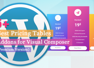 Best Pricing Tables Addons for Visual Composer