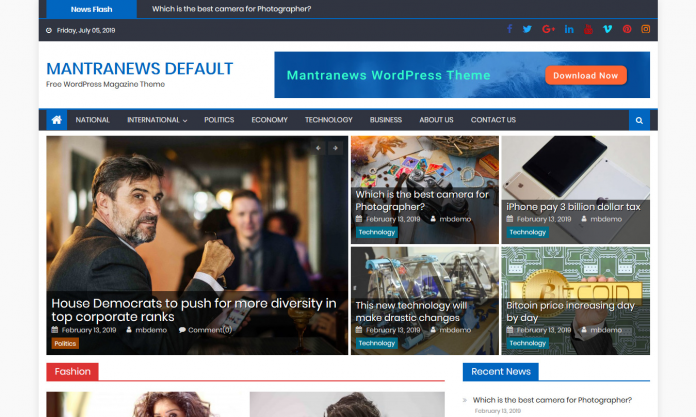Mantranews - News WordPress Theme
