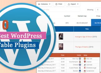 Best Table WordPress Plugins