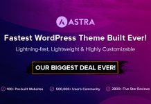 Astra - Black Friday and Cyber Monday Deal 2019