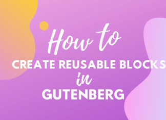 create reusable blocks in gutenberg